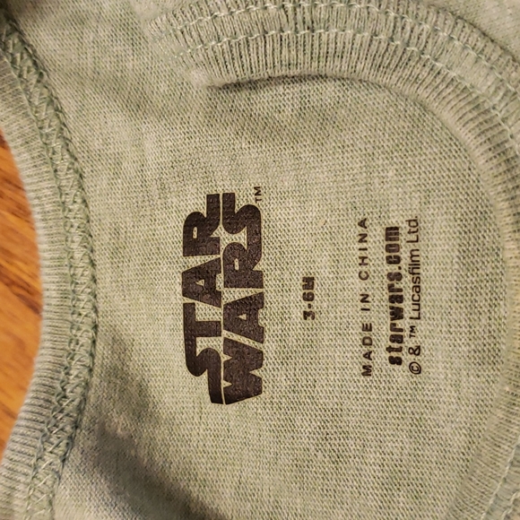 Star Wars Baby Yoda Long Sleeve Onsie Size 3-6m - Picture 2 of 2